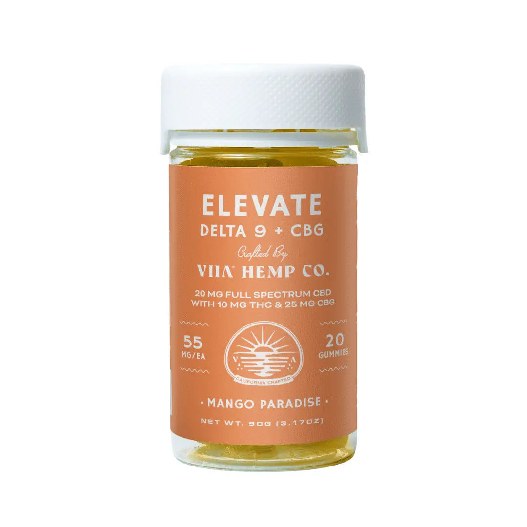 VIIA Hemp Company - Elevate Mango Paradise Delta 9 THC + CBG Gummies - 10mg