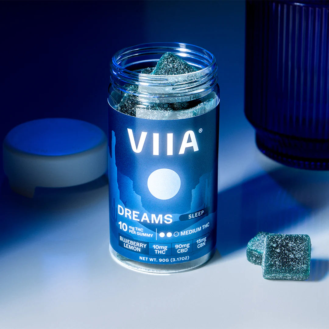 VIIA Hemp Company - Dreams Blueberry Lemon 10mg Delta 9 THC + CBN Sleep Gummies