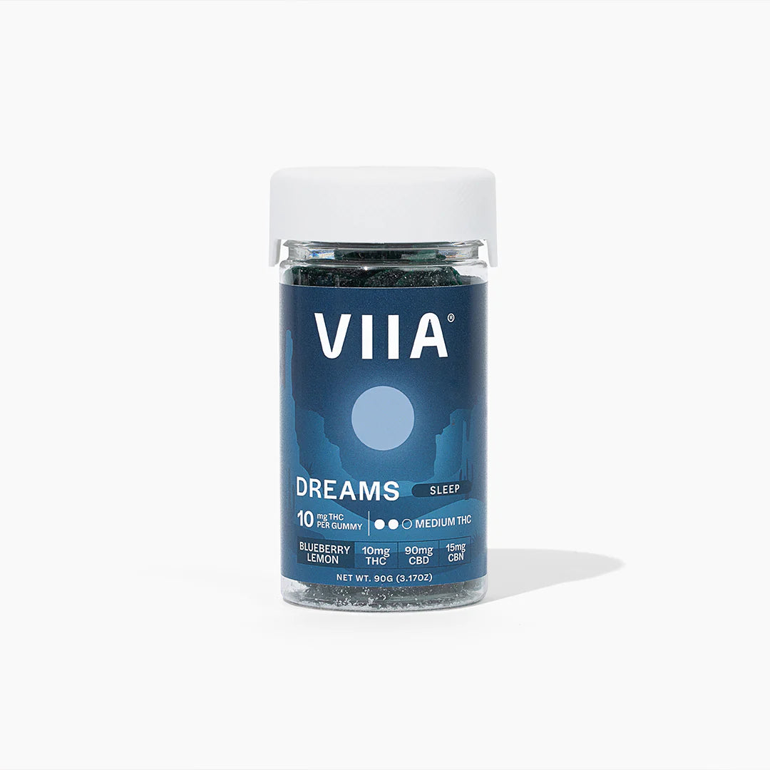 VIIA Hemp Company - Dreams Blueberry Lemon 10mg Delta 9 THC + CBN Sleep Gummies